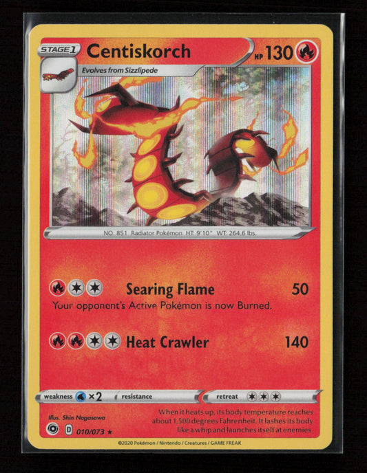 Centiskorch Holo Rare Champion's Path 10/73 NM