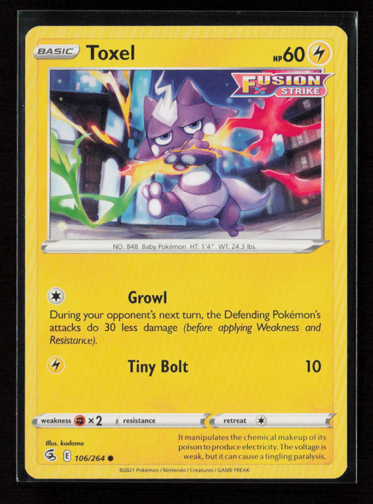 Toxel (106) Common SWSH08: Fusion Strike 106/264 LP