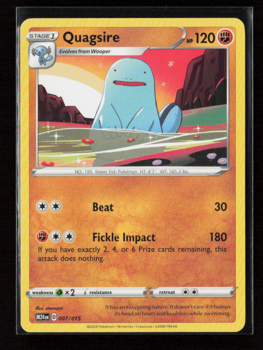 Quagsire Promo McDonald's Promos 2024 007/015 LP