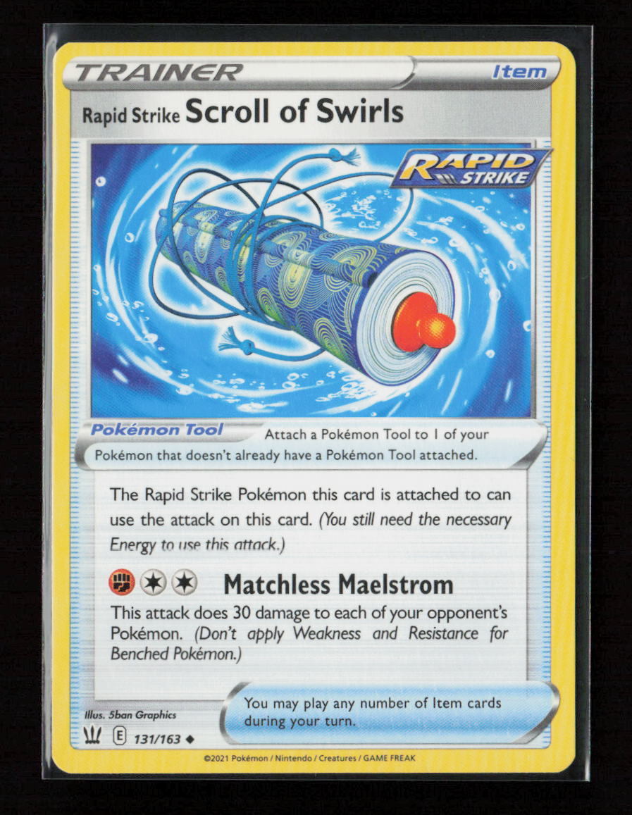 Rapid Strike Scroll of Swirls Uncommon SWSH05: Battle Styles 131/163 LP