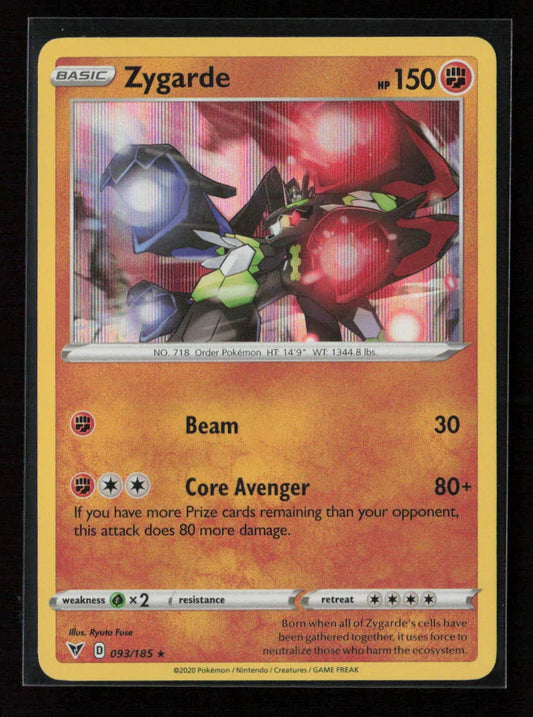 Zygarde Holo Rare SWSH04: Vivid Voltage 093/185 NM - Kang's Collectibles