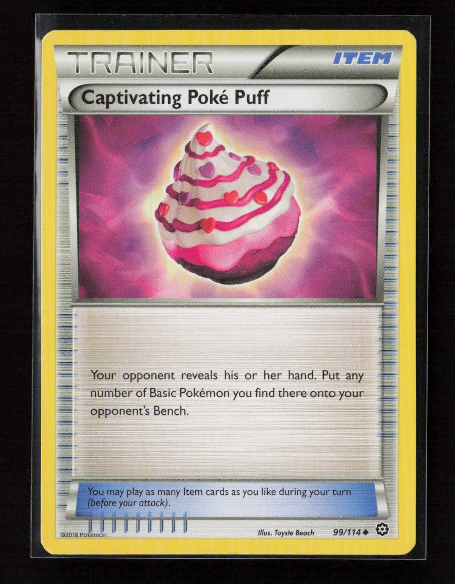 Captivating Poke Puff Uncommon XY - Steam Siege 99/114 NM - Kang's Collectibles