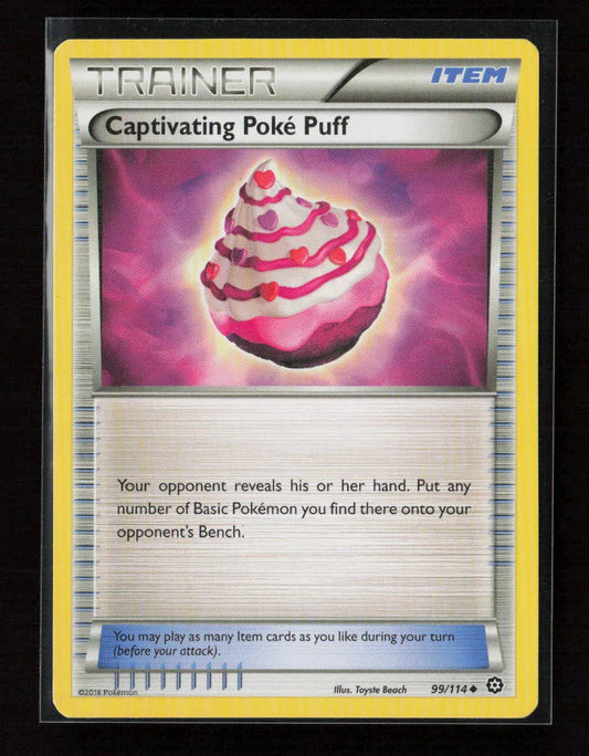 Captivating Poke Puff Uncommon XY - Steam Siege 99/114 NM - Kang's Collectibles