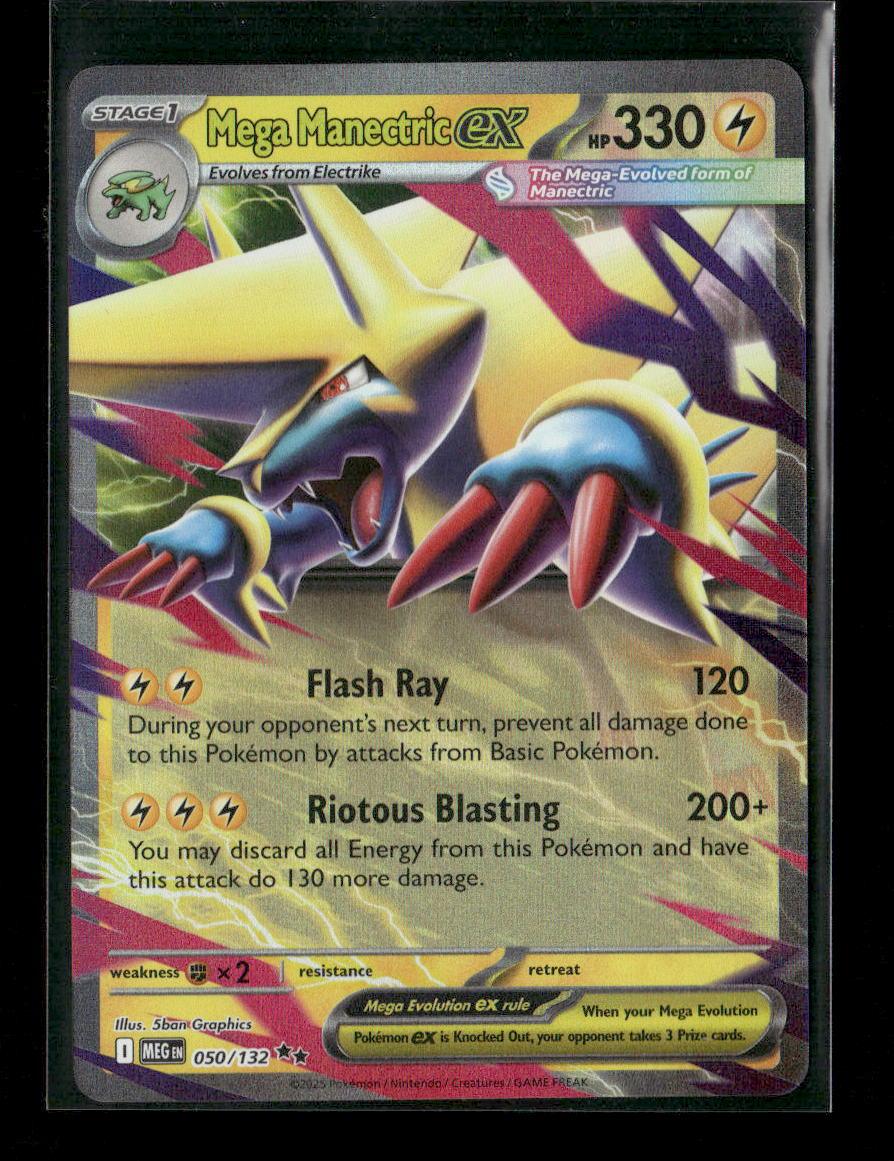 Mega Manectric ex - Double Rare ME01: Mega Evolution 050/132 NM - Kang's Collectibles