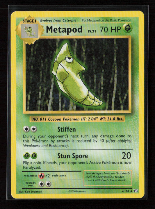Metapod Uncommon XY - Evolutions 4/108 LP