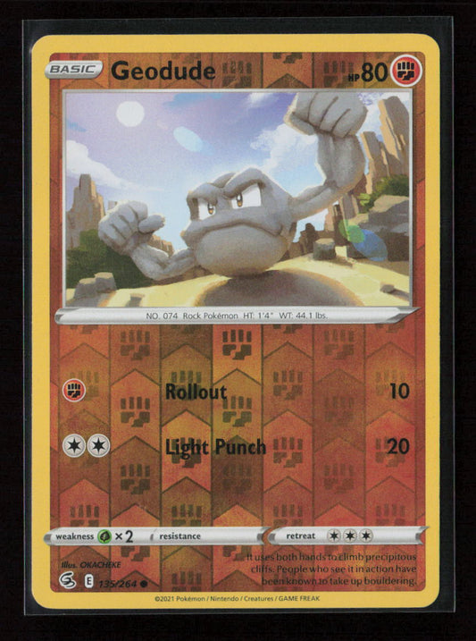 Geodude Common SWSH08: Fusion Strike 135/264 NM