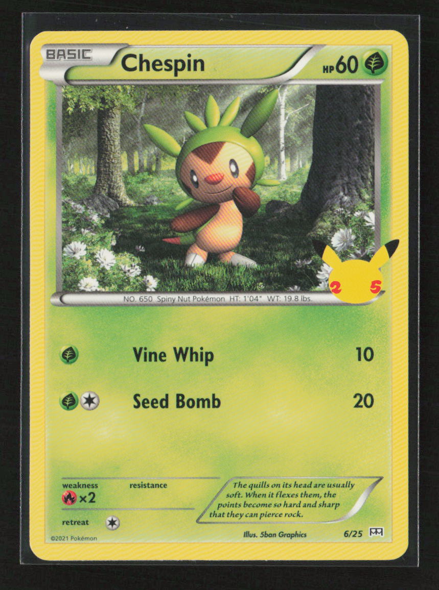 Chespin - 6/25 Promo McDonald's 25th Anniversary Promos 006/025 LP