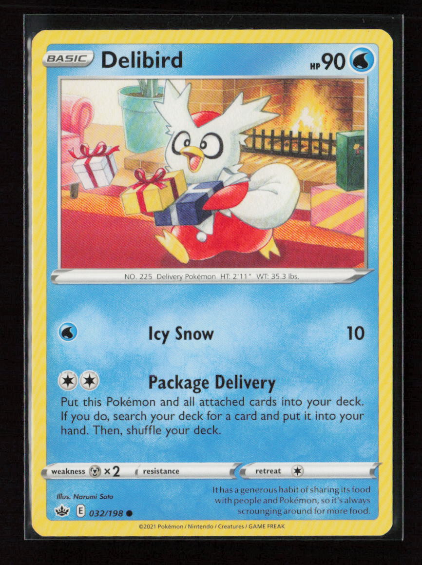 Delibird Common SWSH06: Chilling Reign 032/198 LP