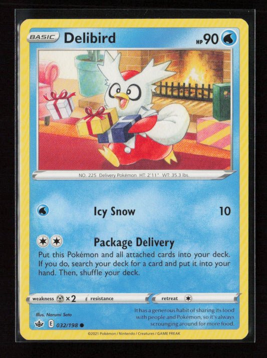 Delibird Common SWSH06: Chilling Reign 032/198 LP