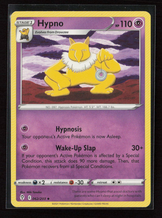 Hypno Uncommon SWSH07: Evolving Skies 062/203 LP