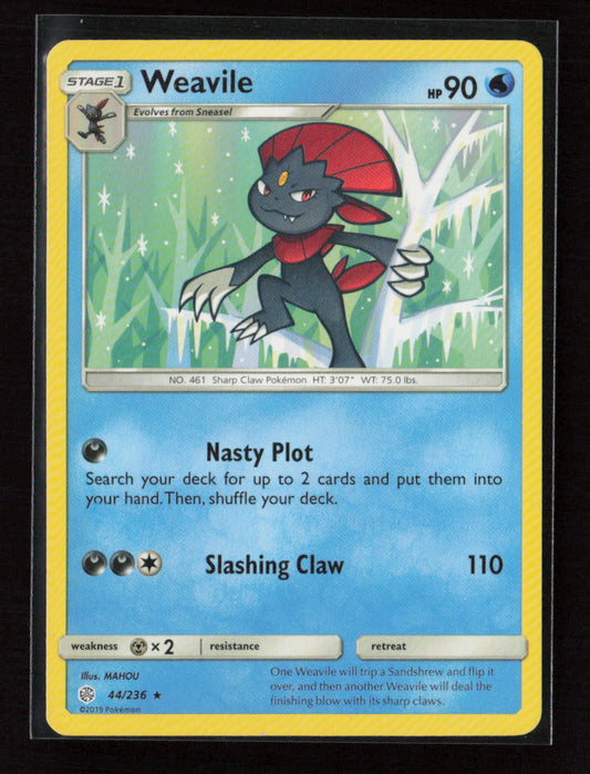 Weavile Rare SM - Cosmic Eclipse 44/236 LP