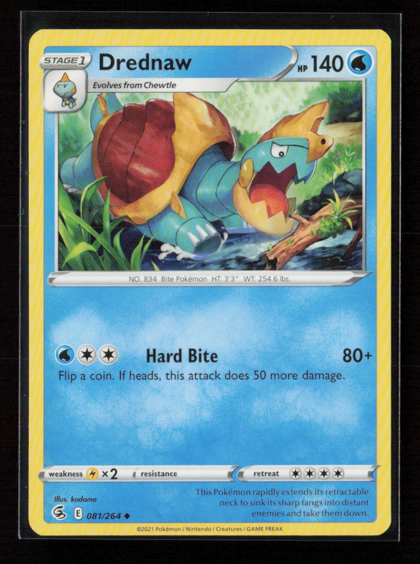 Drednaw Uncommon SWSH08: Fusion Strike 081/264 NM