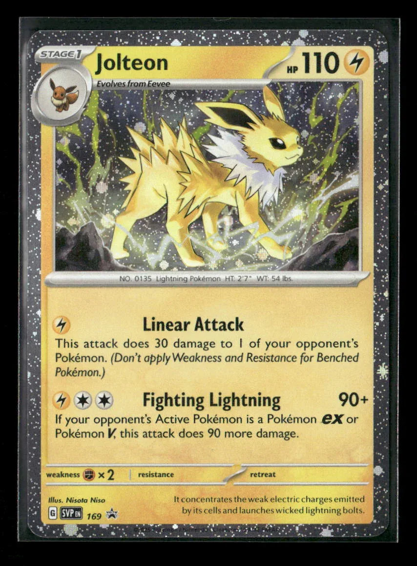 Jolteon - (Cosmos Holo) Rare SV: Scarlet & Violet Promo Cards 169 NM - Kang's Collectibles