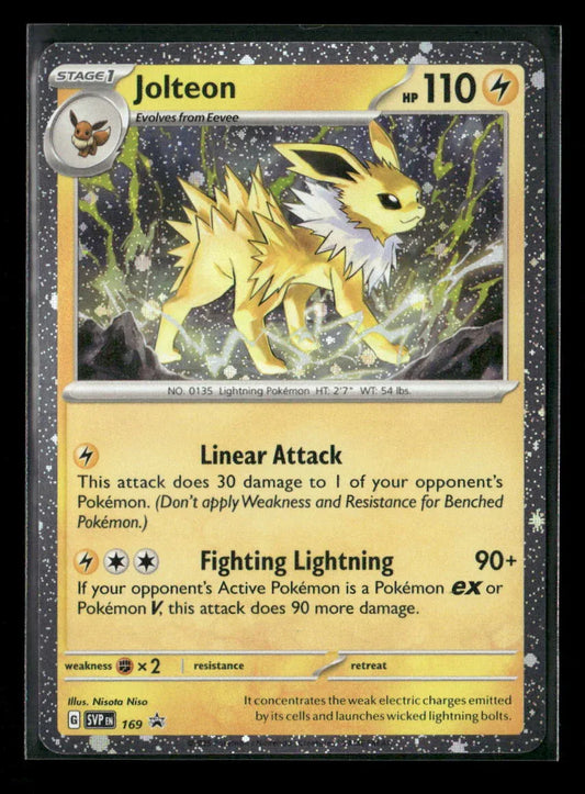 Jolteon - (Cosmos Holo) Rare SV: Scarlet & Violet Promo Cards 169 NM - Kang's Collectibles