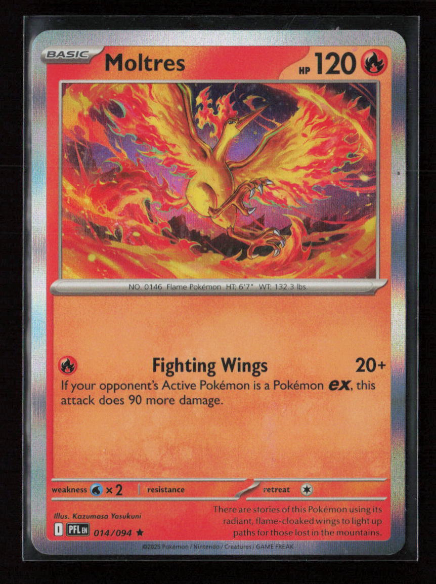 Moltres Holo Rare ME02: Phantasmal Flames 014/094 NM