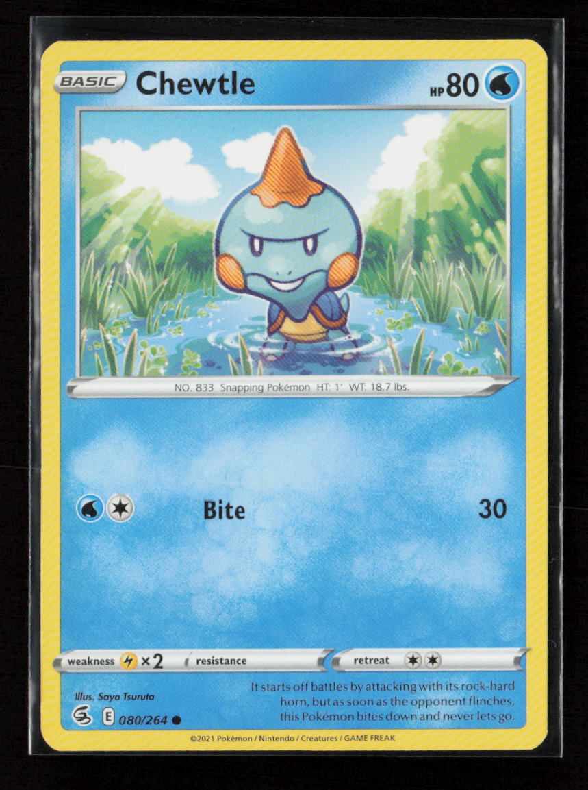 Chewtle Common SWSH08: Fusion Strike 080/264 LP