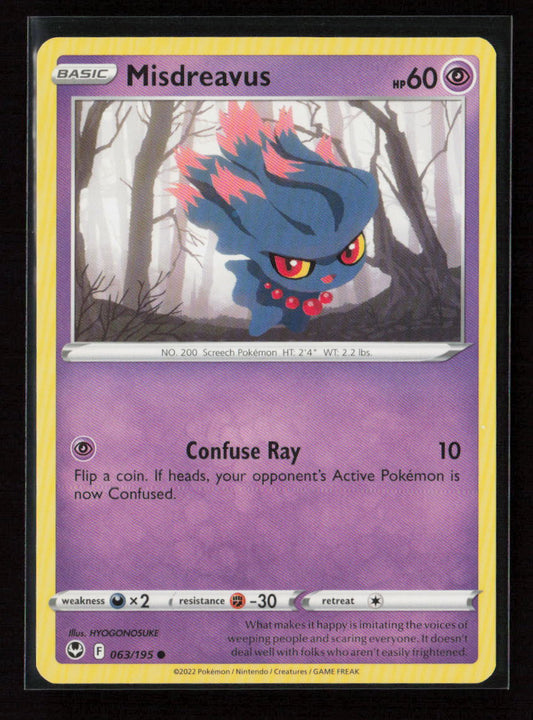 Misdreavus Common SWSH12: Silver Tempest 063/195 LP