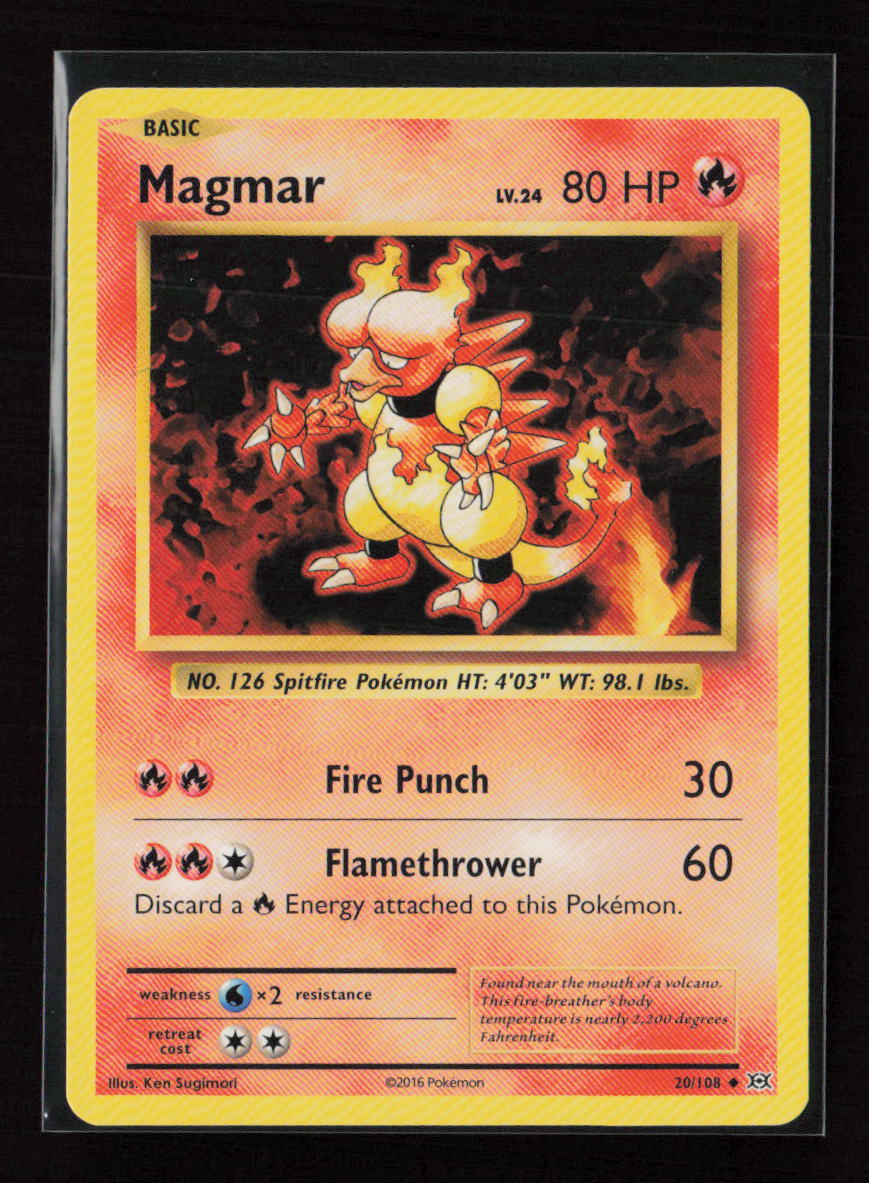 Magmar Uncommon XY - Evolutions 20/108 LP