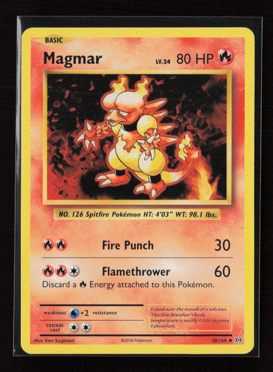 Magmar Uncommon XY - Evolutions 20/108 LP