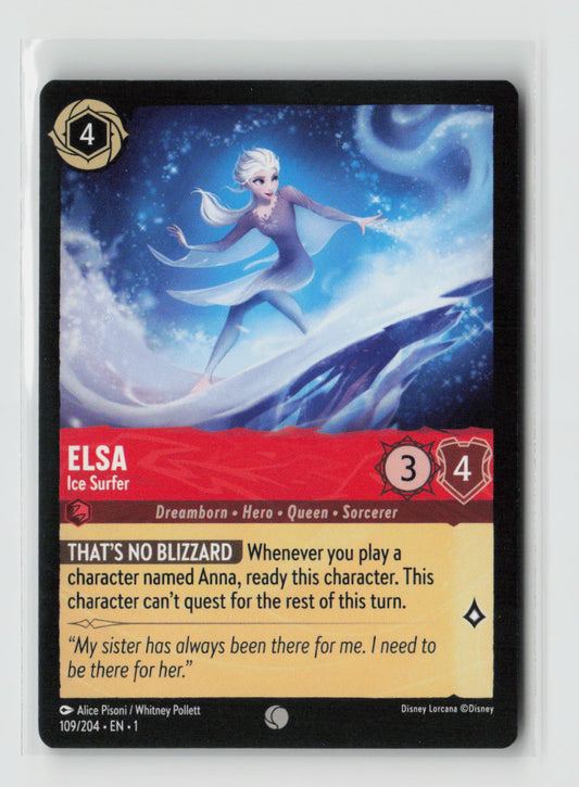 Elsa - Ice Surfer Common The First Chapter 109/204 NM