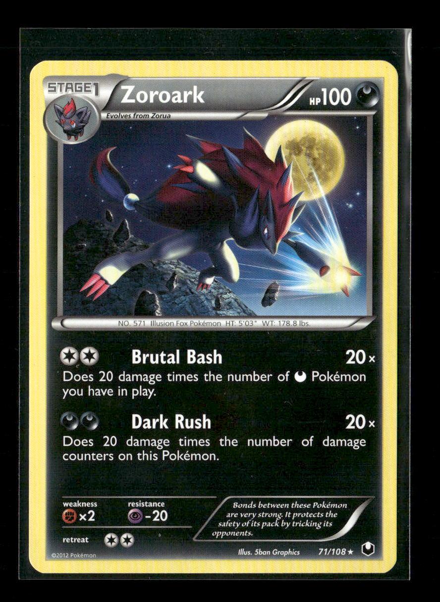 Zoroark Rare Dark Explorers 71/108 LP - Kang's Collectibles
