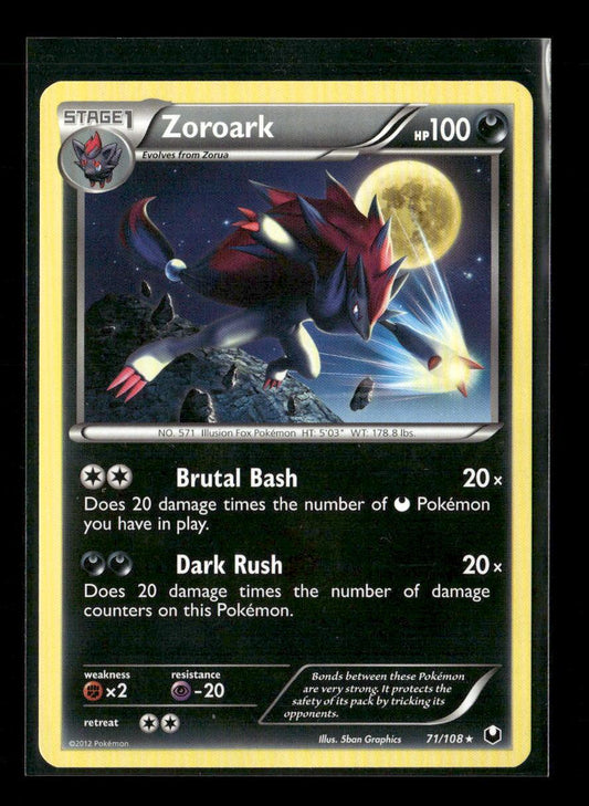 Zoroark Rare Dark Explorers 71/108 LP - Kang's Collectibles