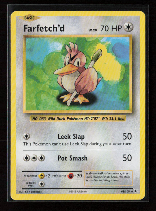 Farfetch'd Rare XY - Evolutions 68/108 LP