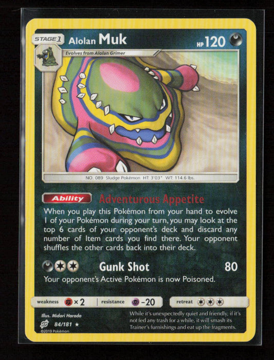 Alolan Muk Rare SM - Team Up 84/181 LP
