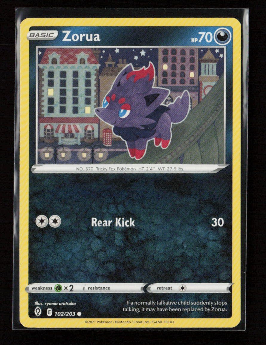 Zorua Common SWSH07: Evolving Skies 102/203 LP