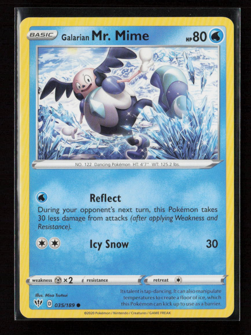 Galarian Mr. Mime Common SWSH03: Darkness Ablaze 035/189 LP