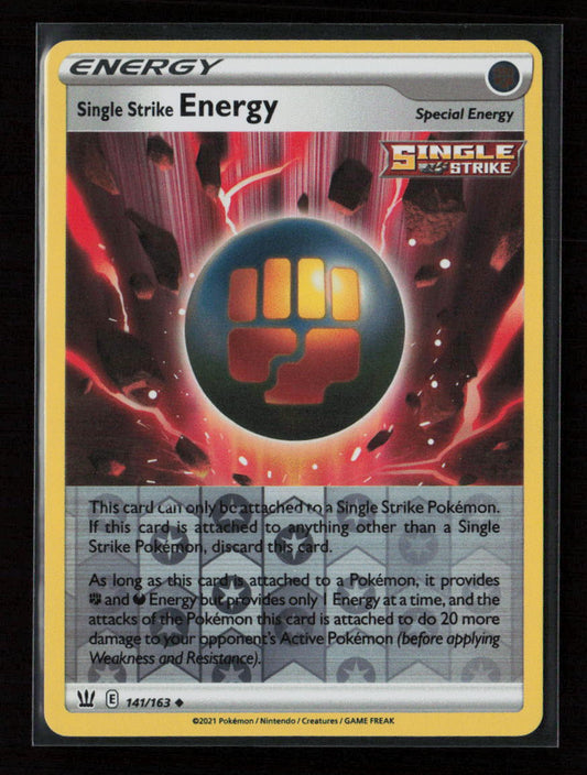 Single Strike Energy Uncommon SWSH05: Battle Styles 141/163 NM