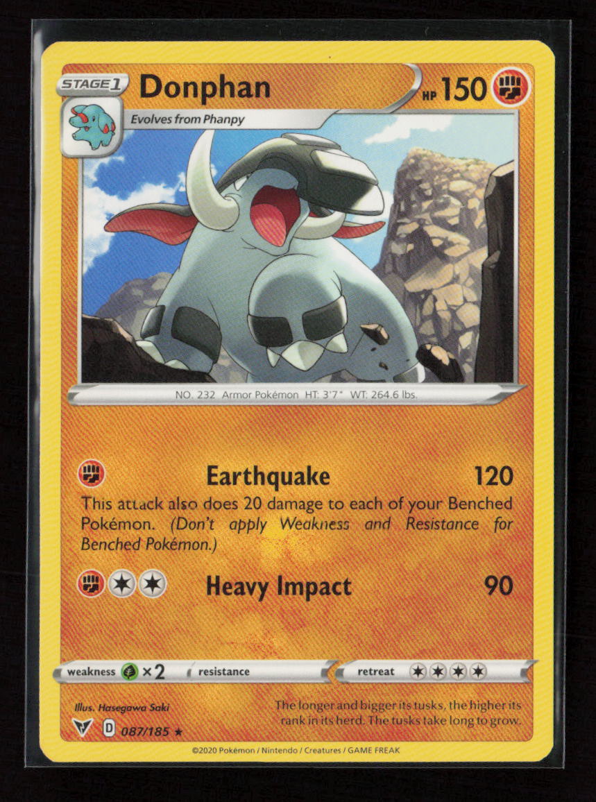 Donphan Rare SWSH04: Vivid Voltage 087/185 LP