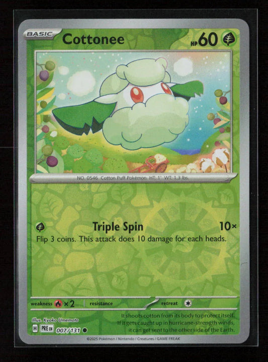 Cottonee Common SV: Prismatic Evolutions 007/131 NM - Kang's Collectibles
