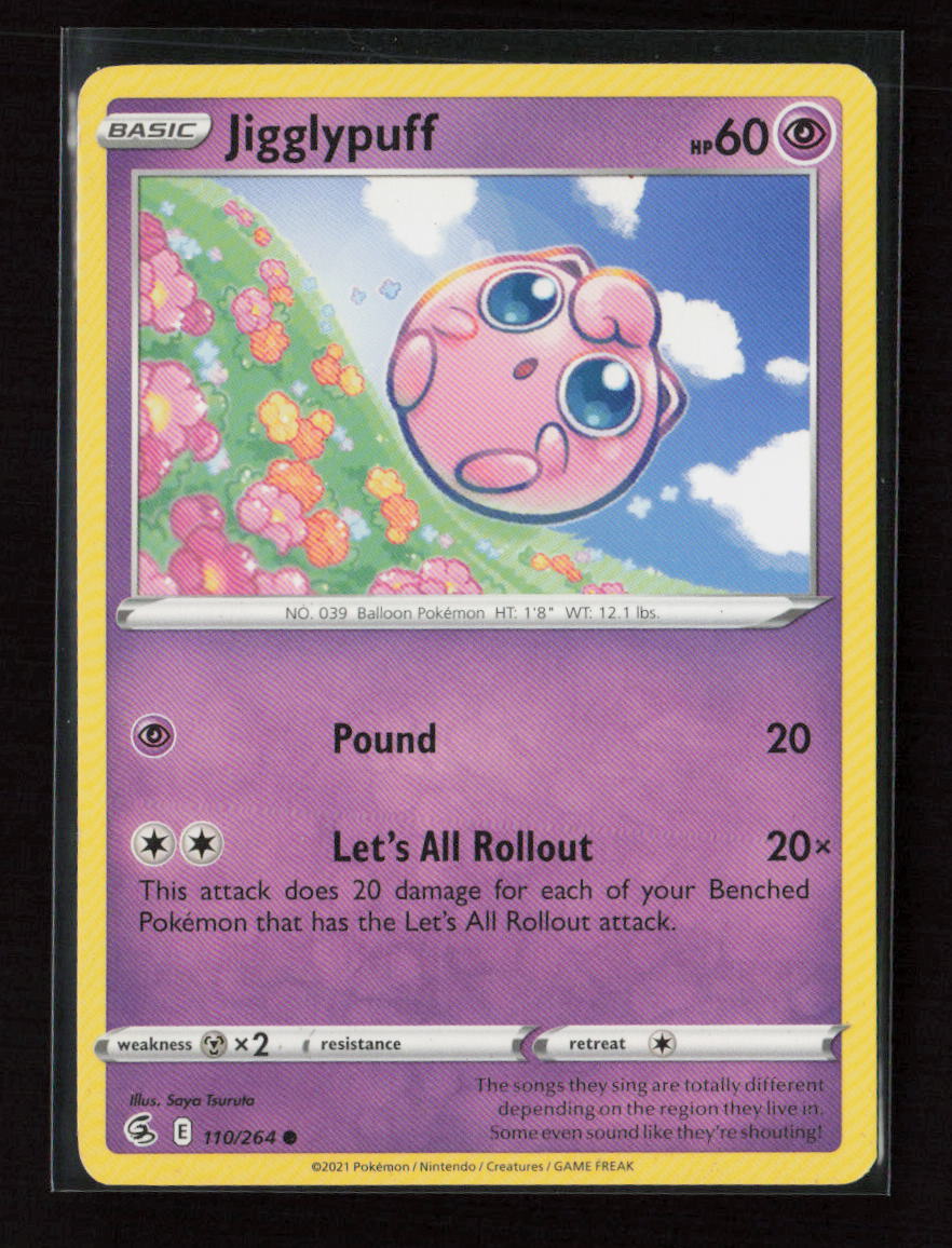 Jigglypuff Common SWSH08: Fusion Strike 110/264 LP