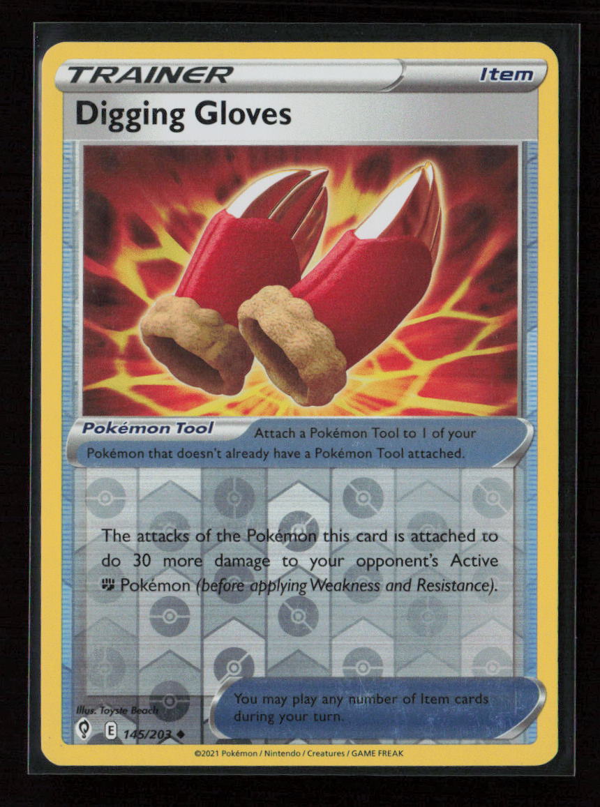 Digging Gloves Uncommon SWSH07: Evolving Skies 145/203 NM