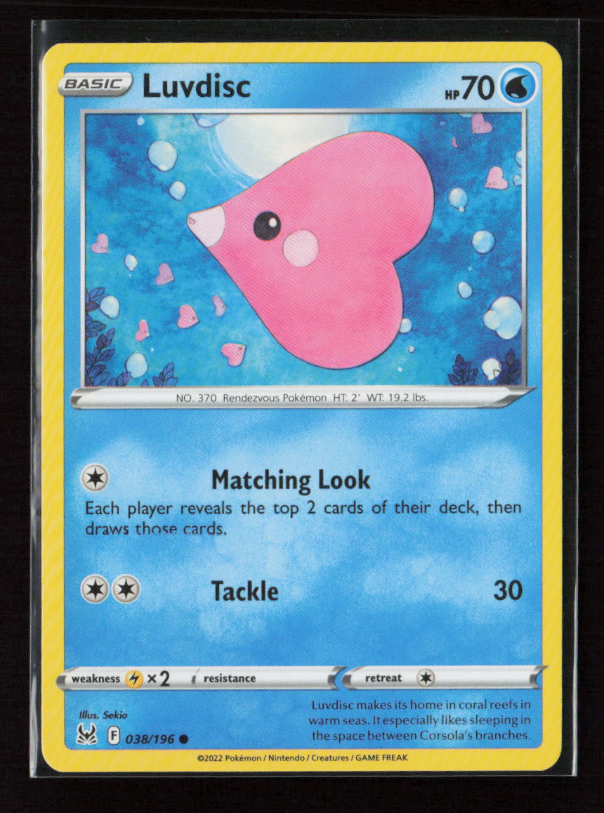 Luvdisc Common SWSH11: Lost Origin 038/196 LP
