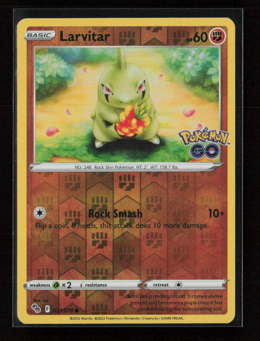 Larvitar Common Pokemon GO 037/078 NM