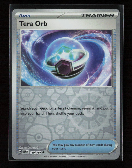 Tera Orb Uncommon SV08: Surging Sparks 189/191 NM - Kang's Collectibles