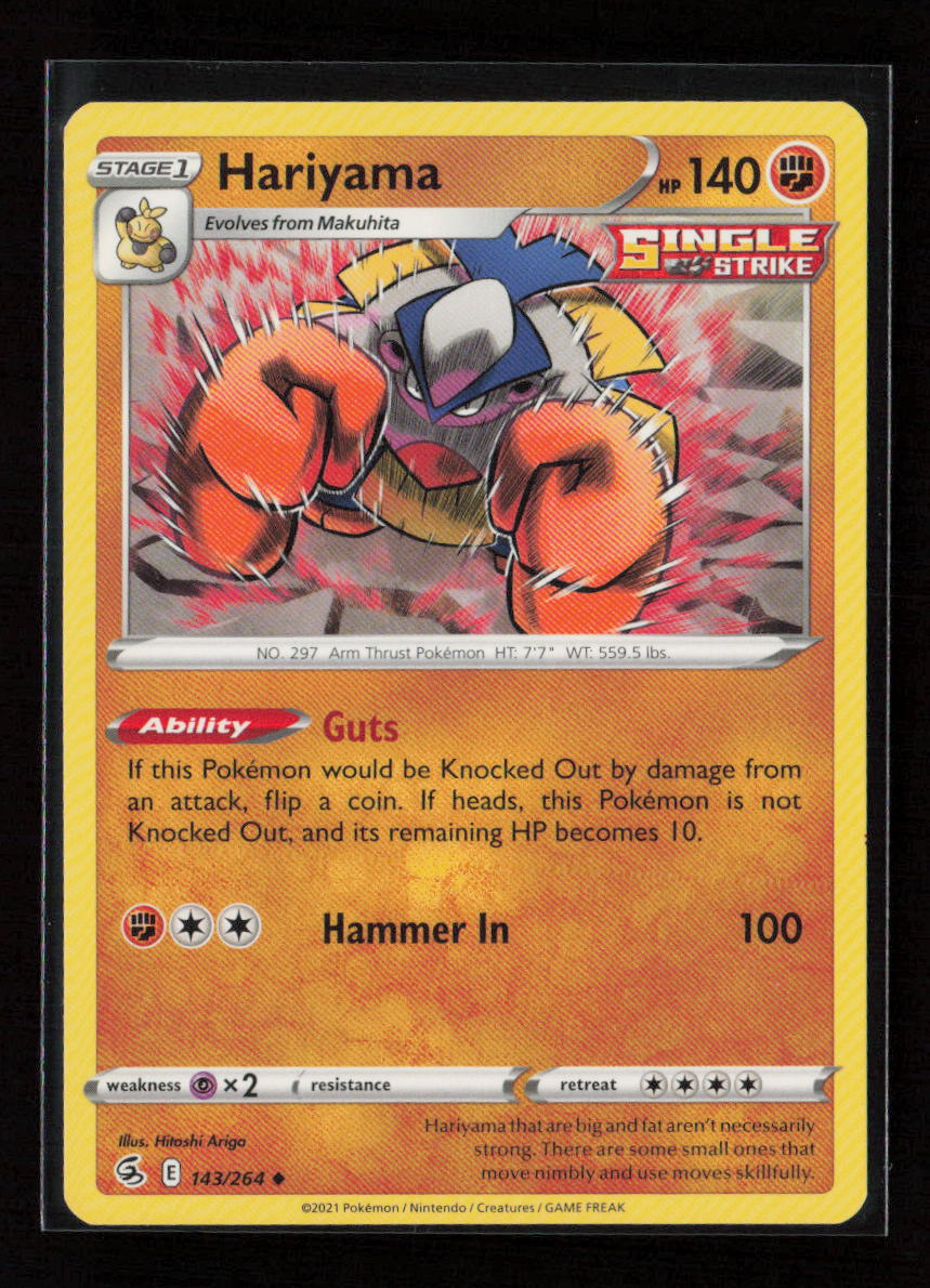 Hariyama Uncommon SWSH08: Fusion Strike 143/264 LP