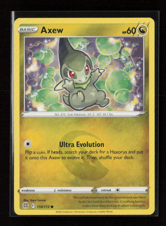 Axew Common SWSH09: Brilliant Stars 110/172 NM