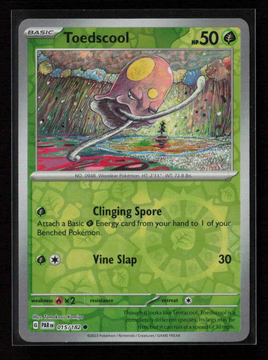 Toedscool - Common SV04: Paradox Rift 015/182 NM - Kang's Collectibles