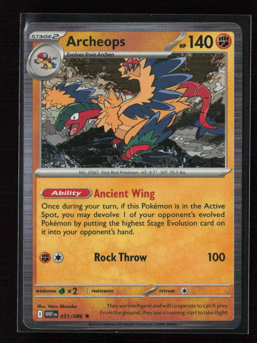 Archeops Rare SV: White Flare 051/086 NM - Kang's Collectibles