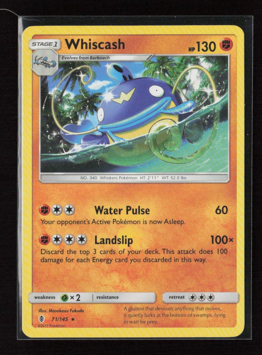 Whiscash Rare SM - Guardians Rising 71/145 LP - Kang's Collectibles