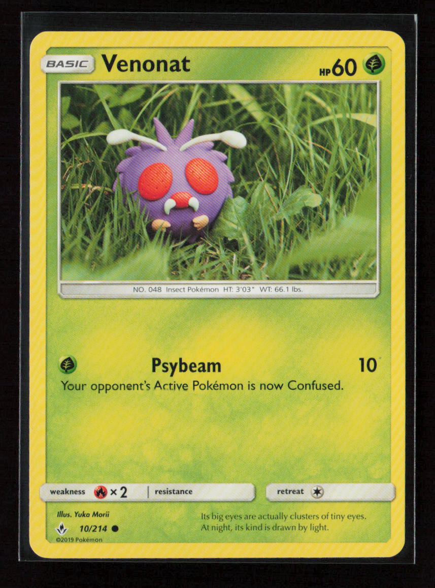 Venonat (10) Common SM - Unbroken Bonds 10/214 LP