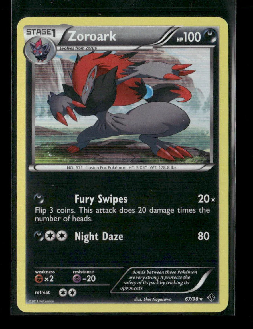 Zoroark Holo Rare Emerging Powers 67/98 LP - Kang's Collectibles
