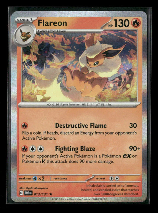 Flareon Rare SV: Prismatic Evolutions 013/131 NM - Kang's Collectibles