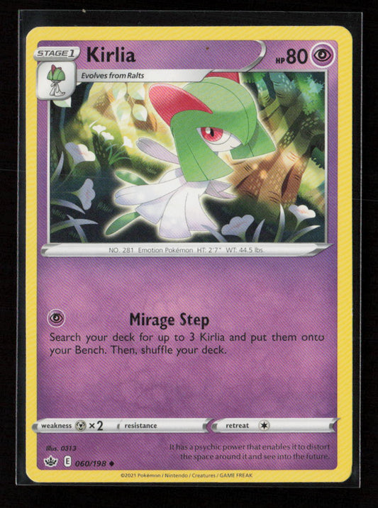 Kirlia Uncommon SWSH06: Chilling Reign 060/198 NM