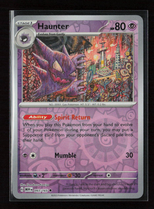 Haunter Uncommon SV: Scarlet & Violet 151 093/165 NM