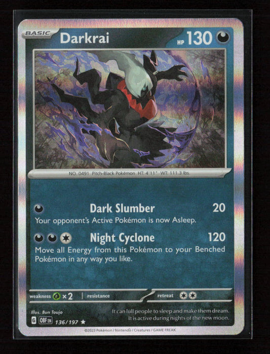 Darkrai Rare SV03: Obsidian Flames 136/197 NM