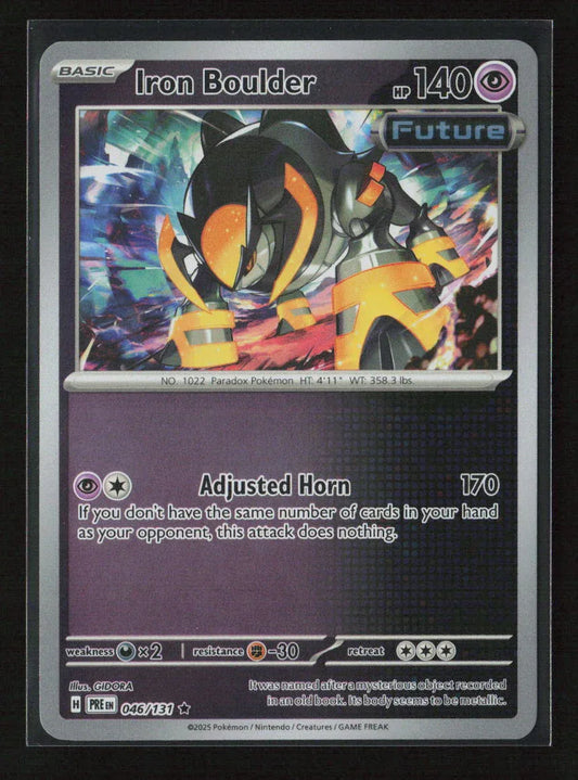 Iron Boulder Rare SV: Prismatic Evolutions 046/131 NM - Kang's Collectibles